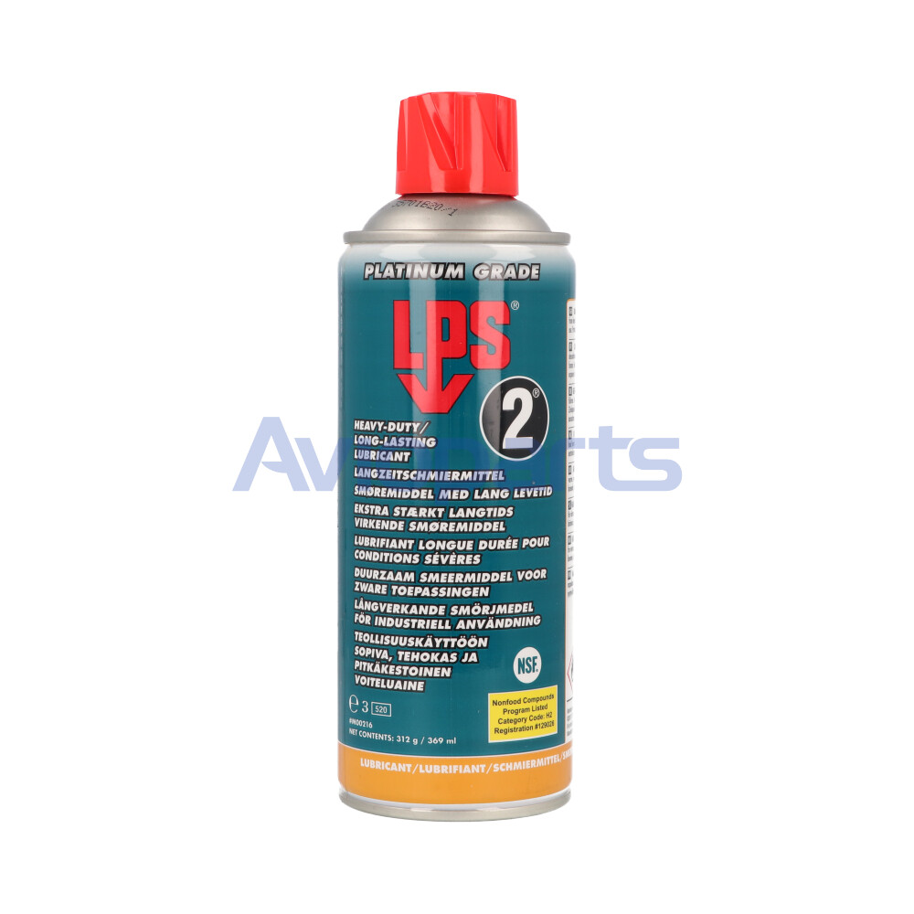 LPS 2 , LUBRICANT HEAVY DUTY NON DRYING OILY , AEROSOL 369 ML //MIL-C-16173D Gº3